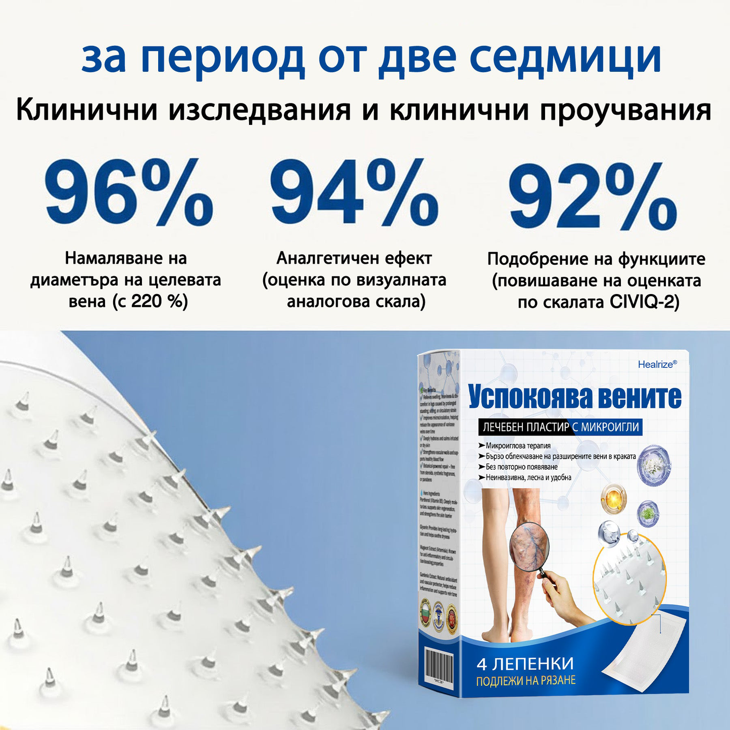 🧙‍♂️🎷  H𝐞a𝐥r𝐢z𝐞® VeinEase Микроиглен Пластир ⚡ Мигновено Облекчение, Дълготрайни Резултати🏃‍♂️‍➡️🏃‍♂️‍➡️3