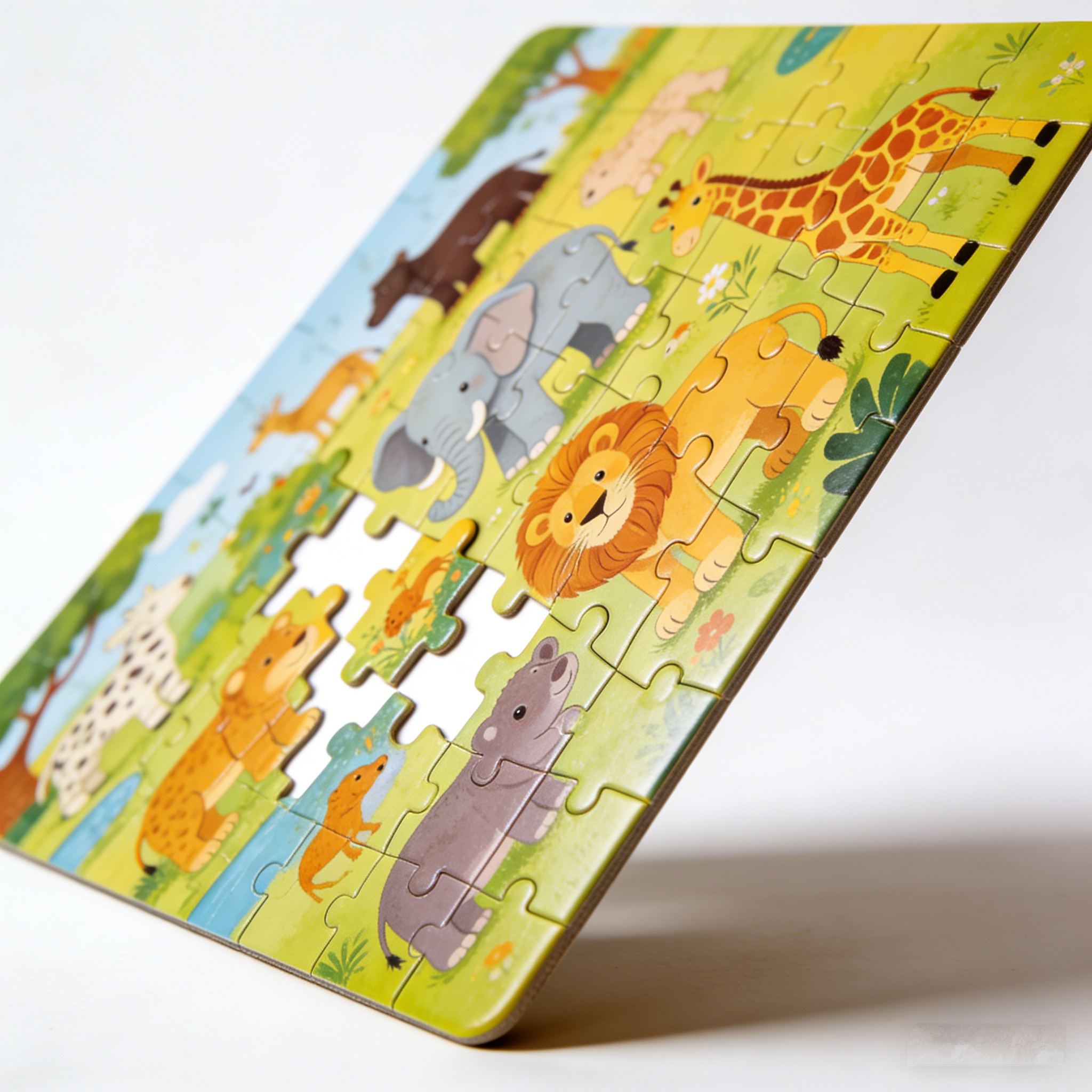 Savanna Friends Large-Piece Animal Puzzle: The Safari Adventure Jigsaw