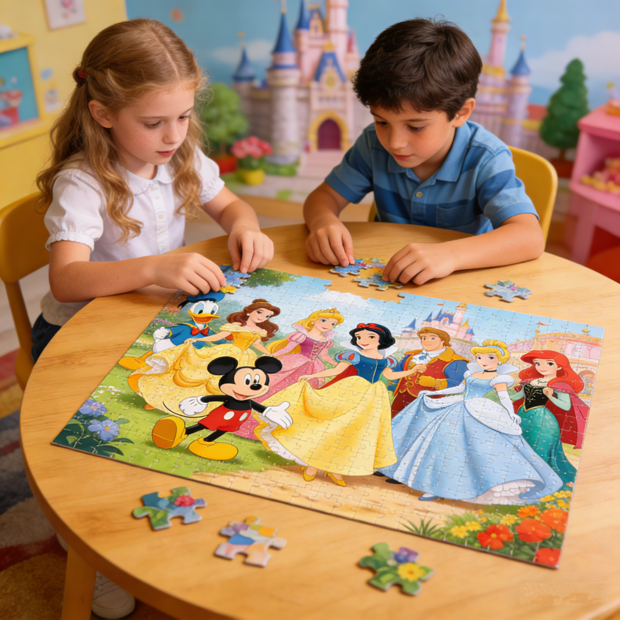 Disney Magic Kingdom Character Puzzle: The Official Classic Cast Jigsaw