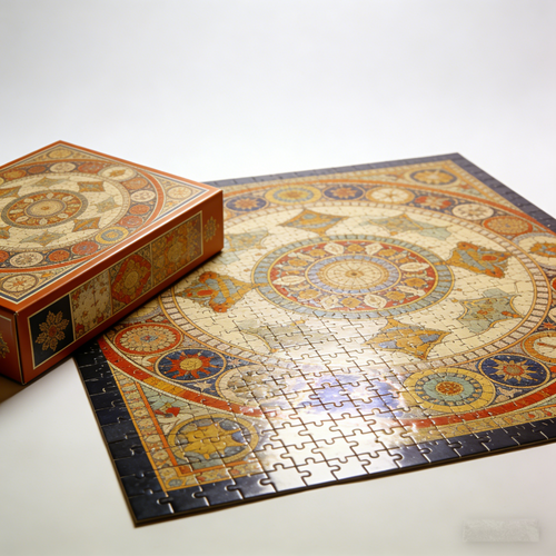 Cosmic Mosaic Mandala 1000-Piece Challenge Puzzle: The Adult Meditative Jigsaw