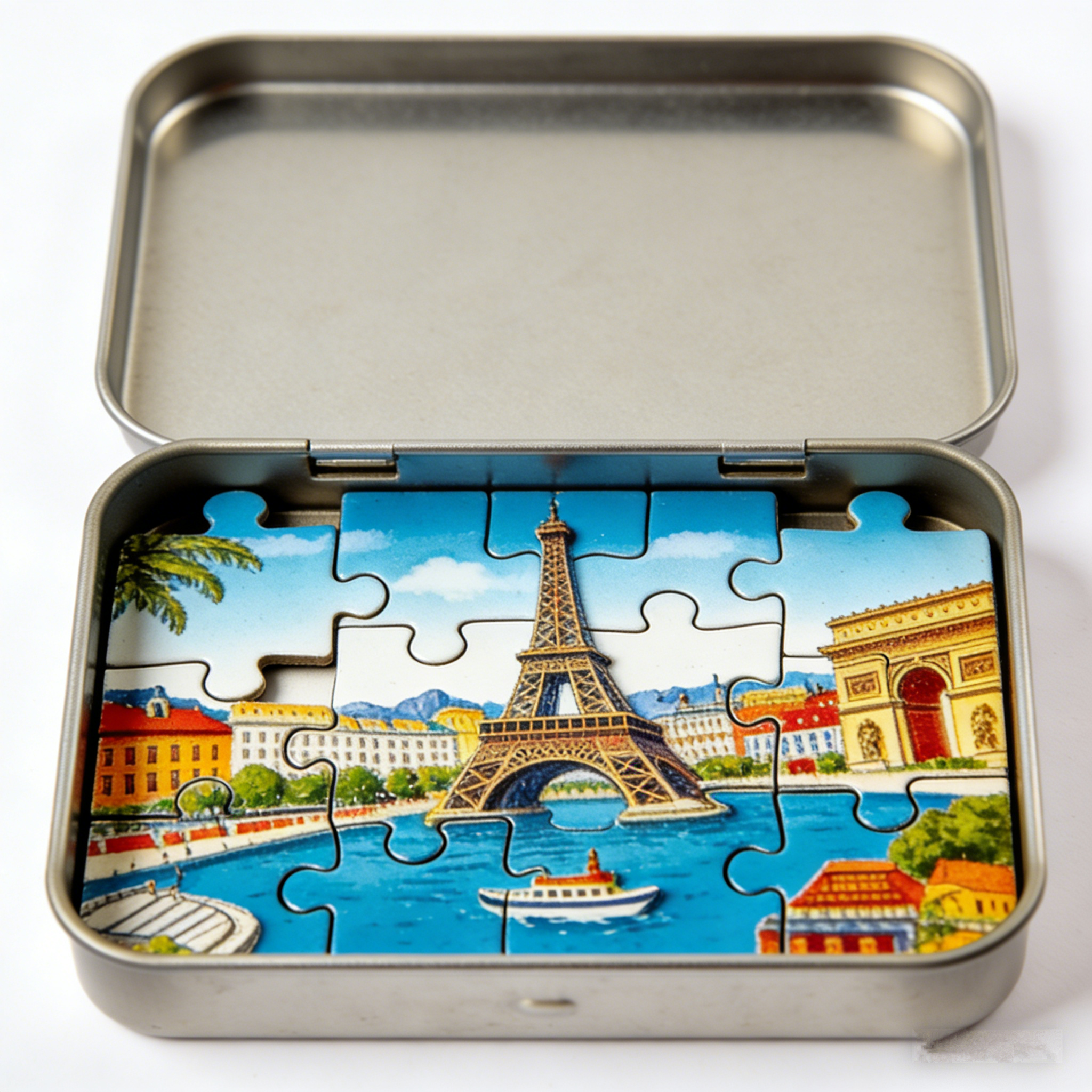 Paris Pocket Magnetic Mini Puzzle: The Travel-Sized Seine Scene